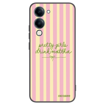 Picasee Vivo Y29s 5G Hülle - Schwarzes Silikon - Pretty matcha