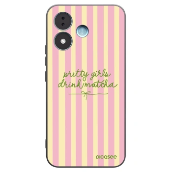 Picasee Xiaomi Redmi Note 17 5G Hülle - Schwarzes Silikon - Pretty matcha