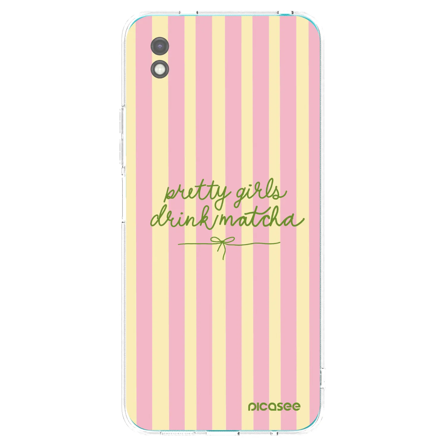 Picasee Xiaomi Redmi 9A Hülle - Schwarzes Silikon - Pretty matcha