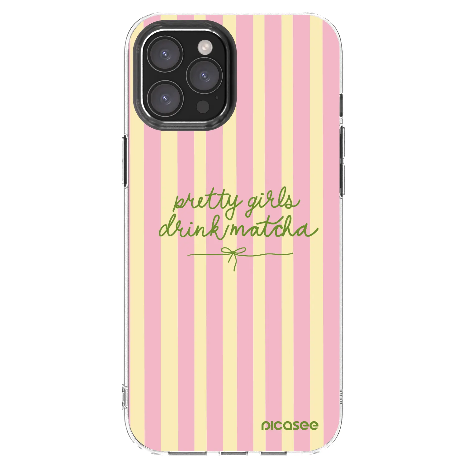 Picasee Apple iPhone 12 Pro Max Hülle - Transparentes Silikon - Pretty matcha