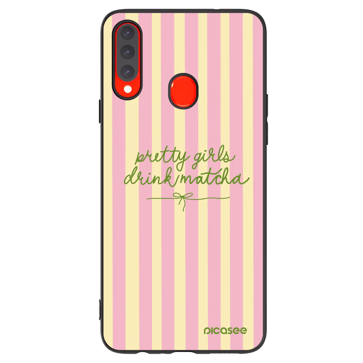 Picasee Samsung Galaxy A20s Hülle - Schwarzes Silikon - Pretty matcha