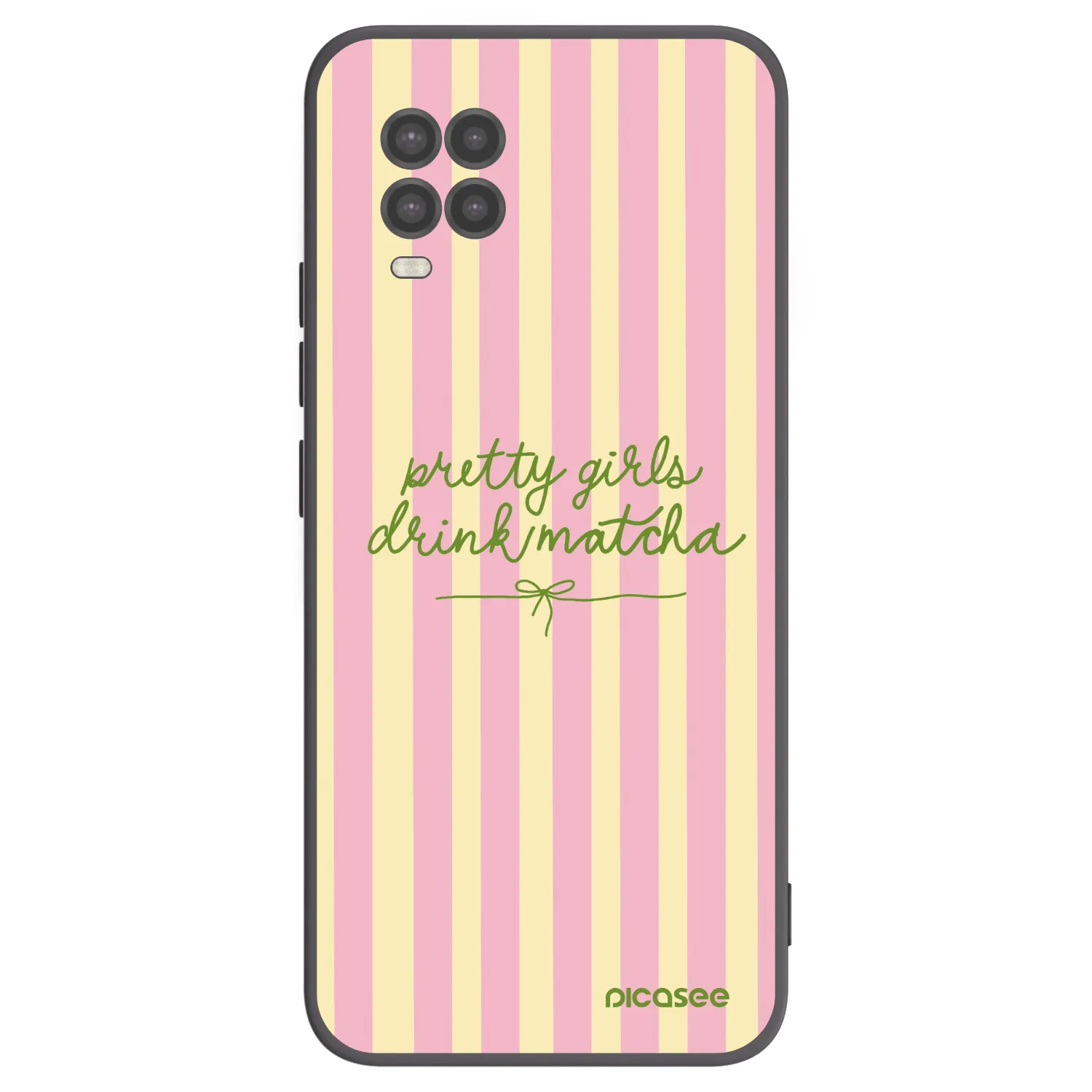 Picasee Xiaomi Mi 10 Lite Hülle - Schwarzes Silikon - Pretty matcha