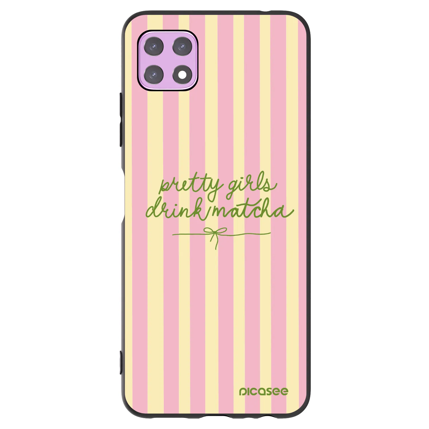 Picasee Samsung Galaxy A22 A226B 5G Hülle - Schwarzes Silikon - Pretty matcha