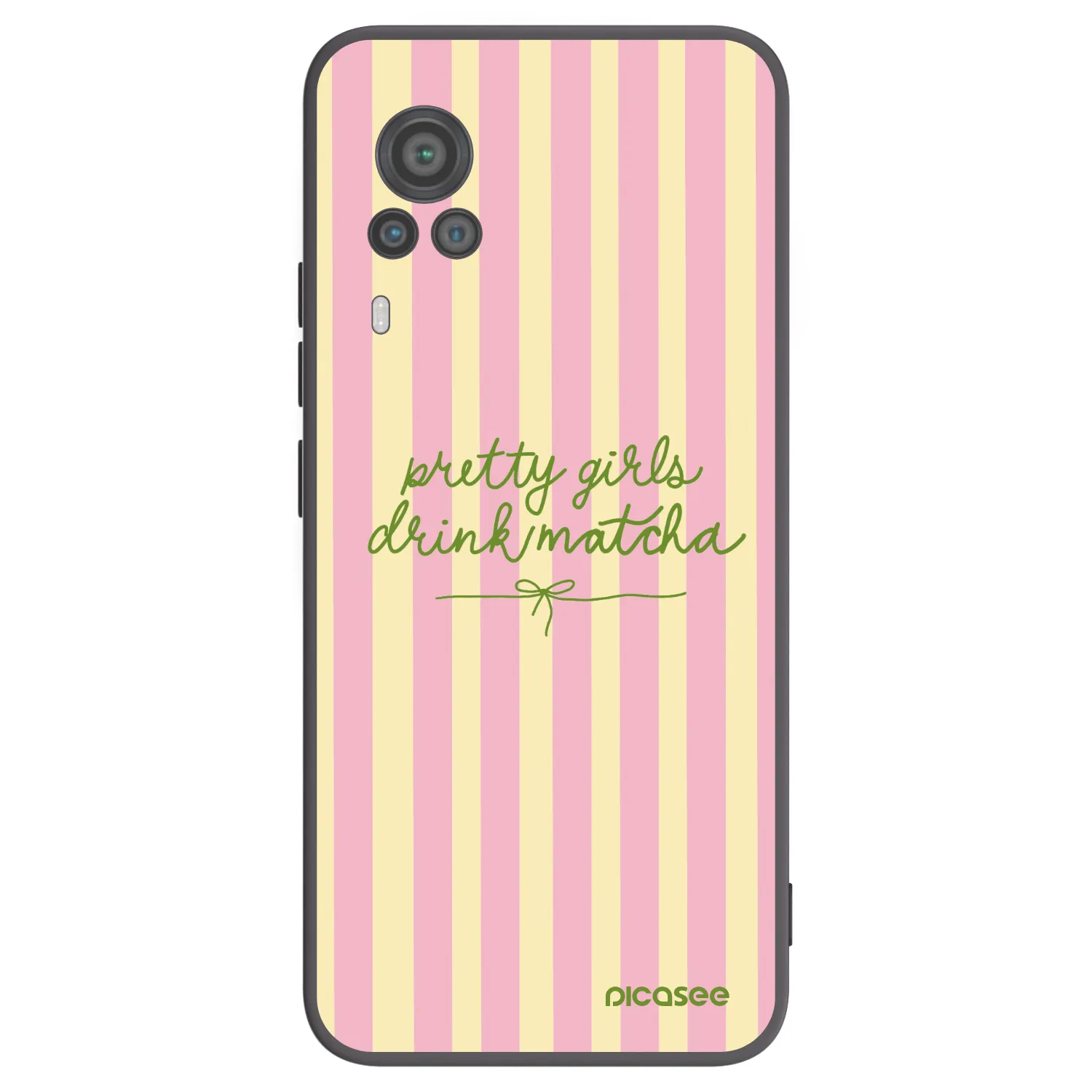Picasee Vivo X60 Pro 5G Hülle - Schwarzes Silikon - Pretty matcha