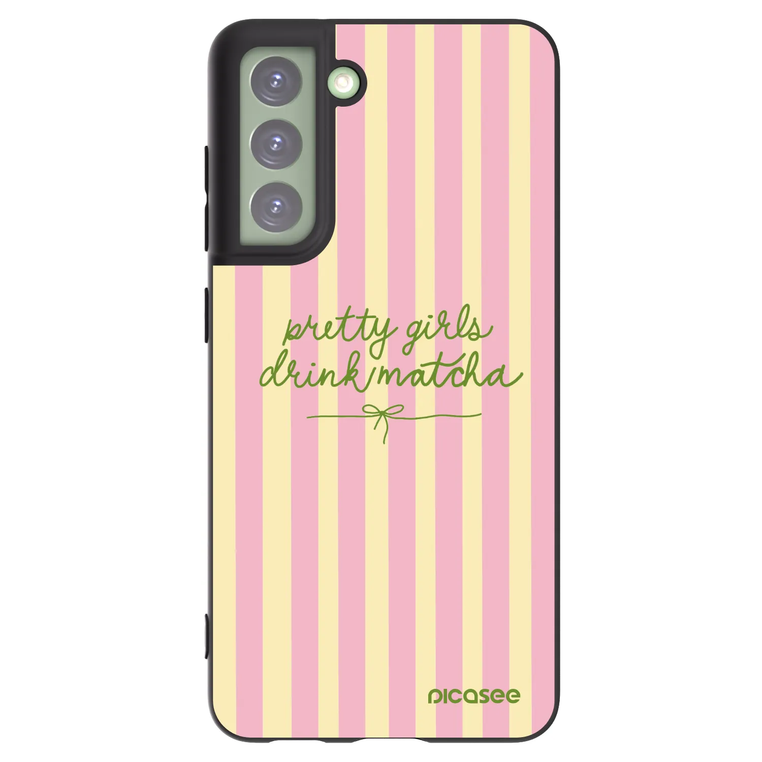 Picasee Samsung Galaxy S21 FE 5G Hülle - Schwarzes Silikon - Pretty matcha