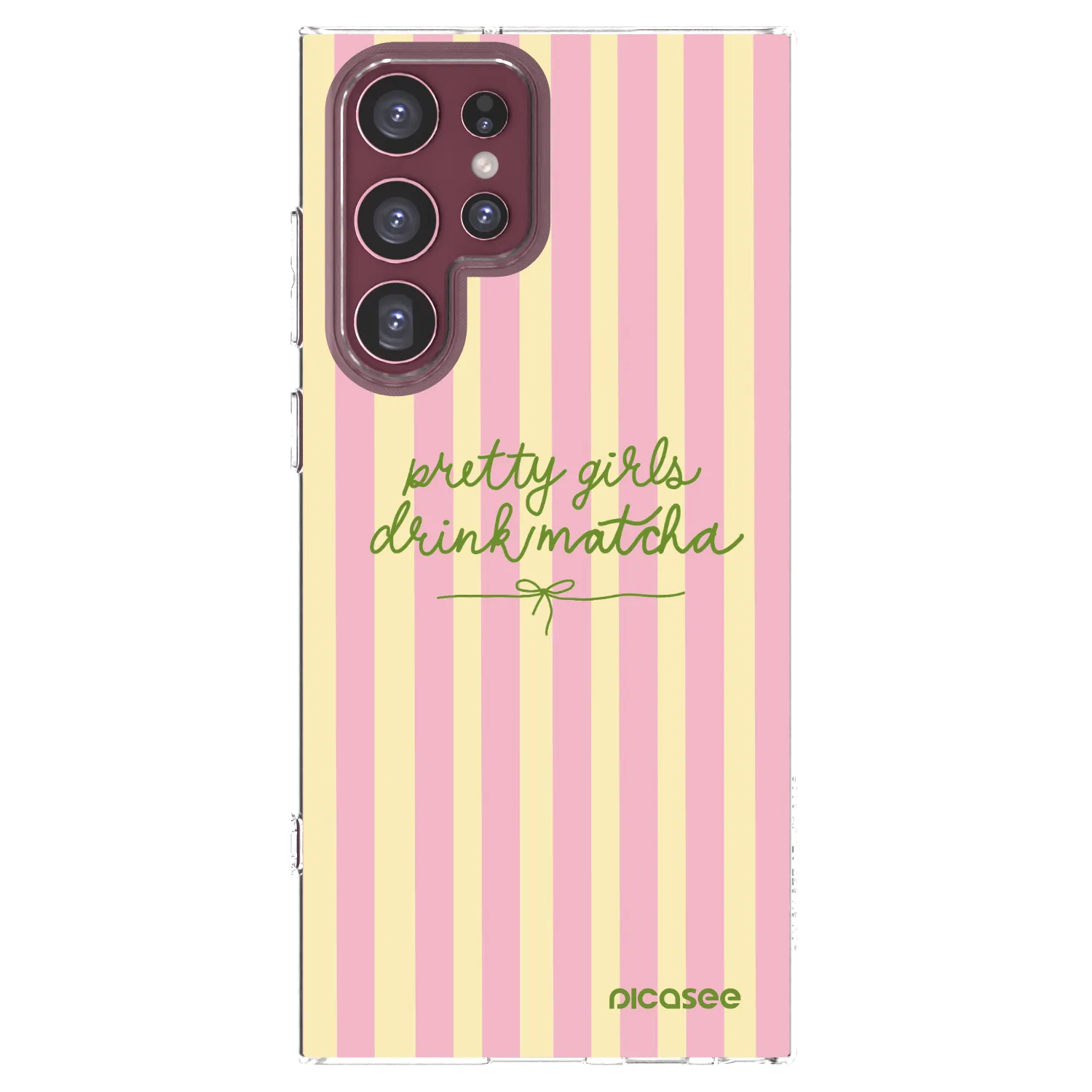 Picasee Samsung Galaxy S22 Ultra 5G Hülle - Transparentes Silikon - Pretty matcha
