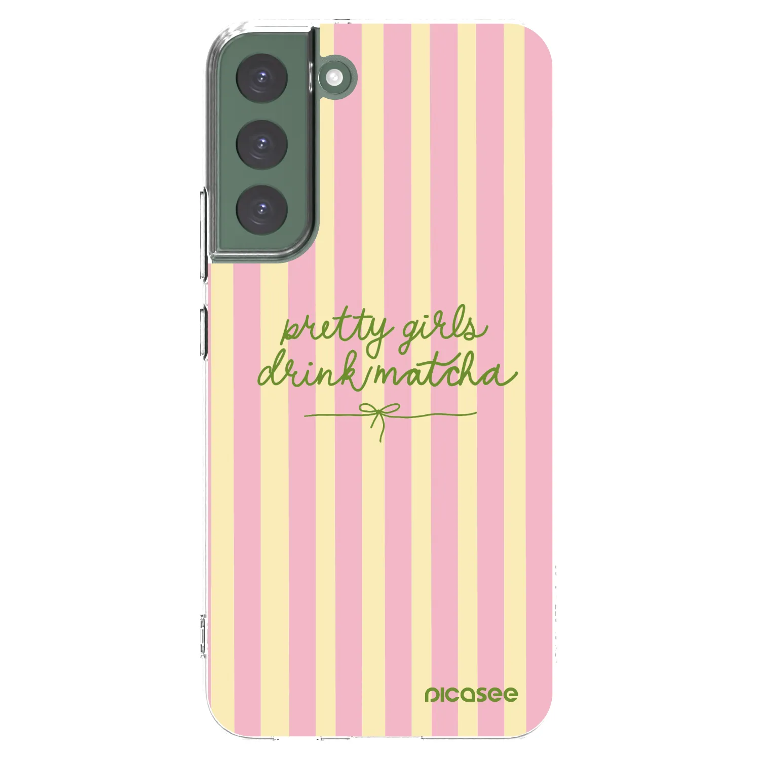 Picasee Samsung Galaxy S22+ 5G Hülle - Transparentes Silikon - Pretty matcha