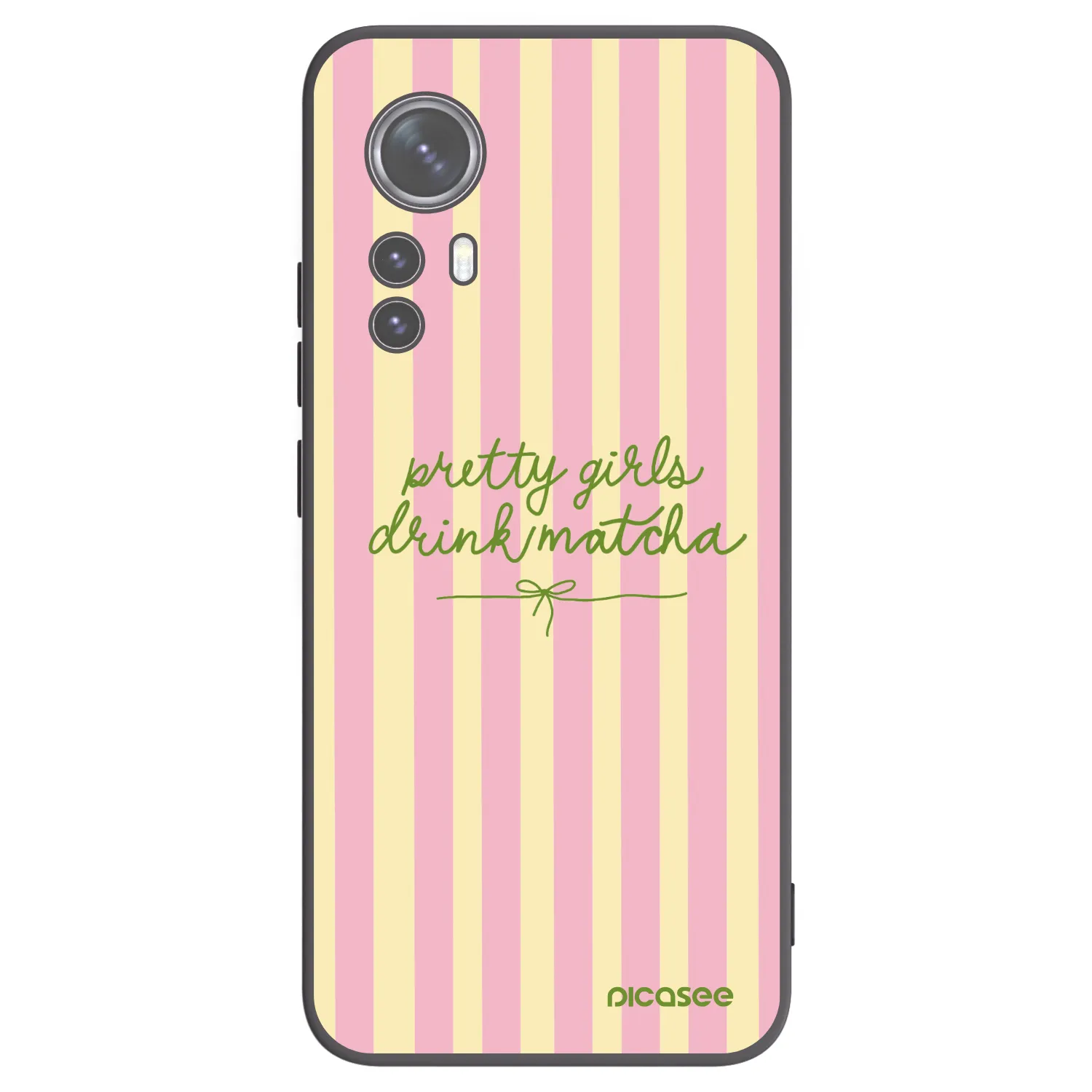 Picasee Xiaomi 12 Hülle - Schwarzes Silikon - Pretty matcha
