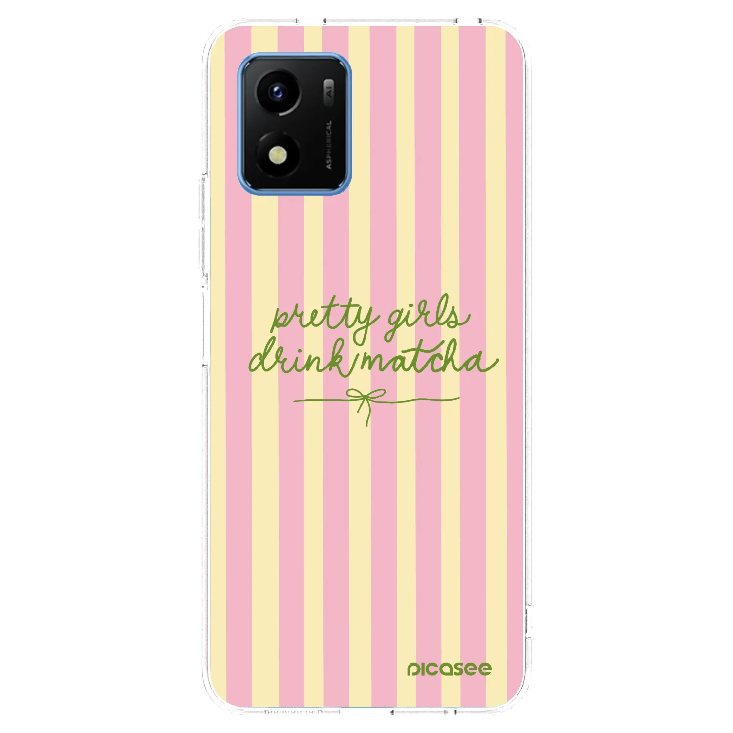 Picasee Vivo Y01 Hülle - Transparentes Silikon - Pretty matcha