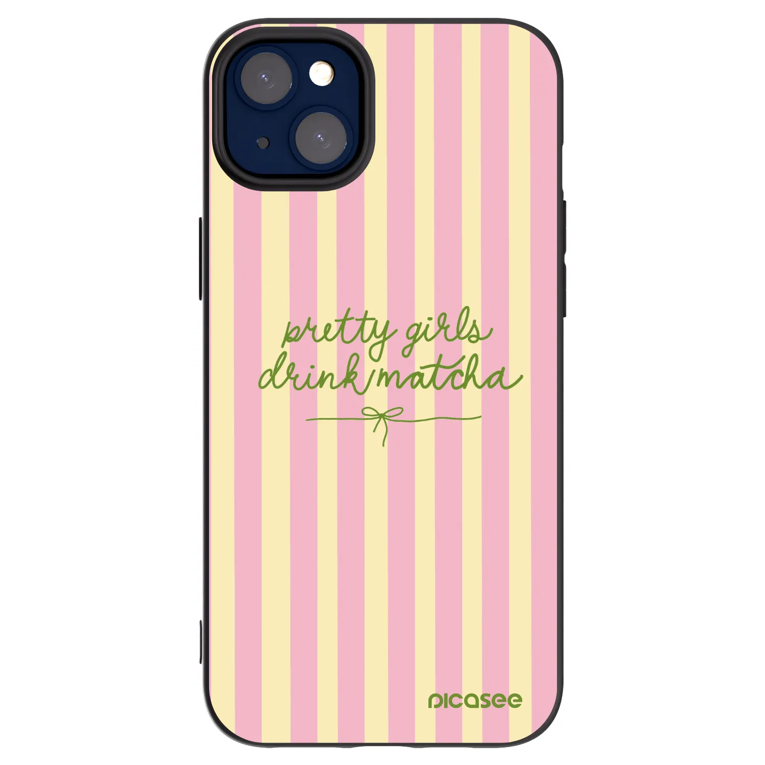 Picasee Apple iPhone 14 Plus Hülle - Schwarzes Silikon - Pretty matcha