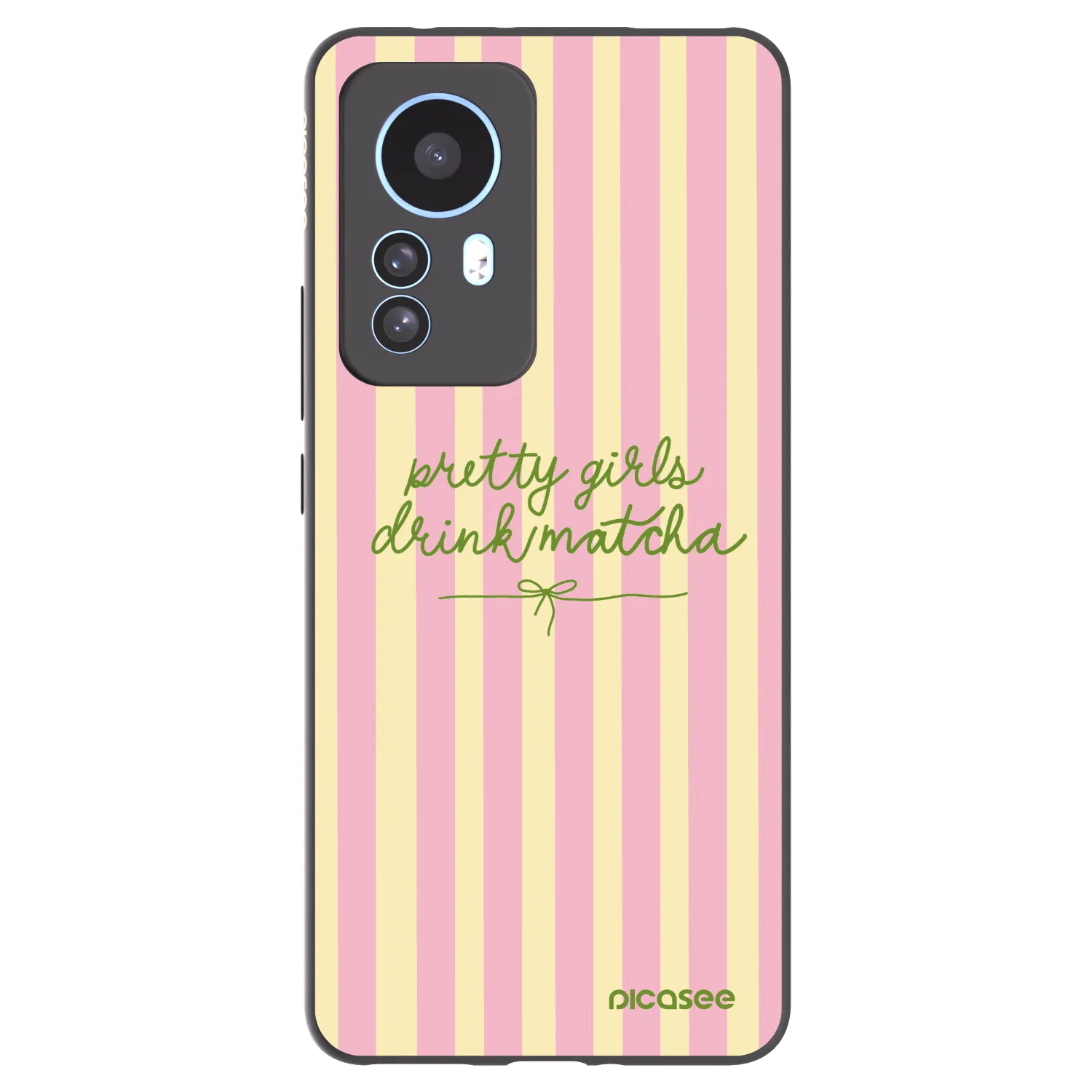 Picasee Xiaomi 12T Hülle - Schwarzes Silikon - Pretty matcha