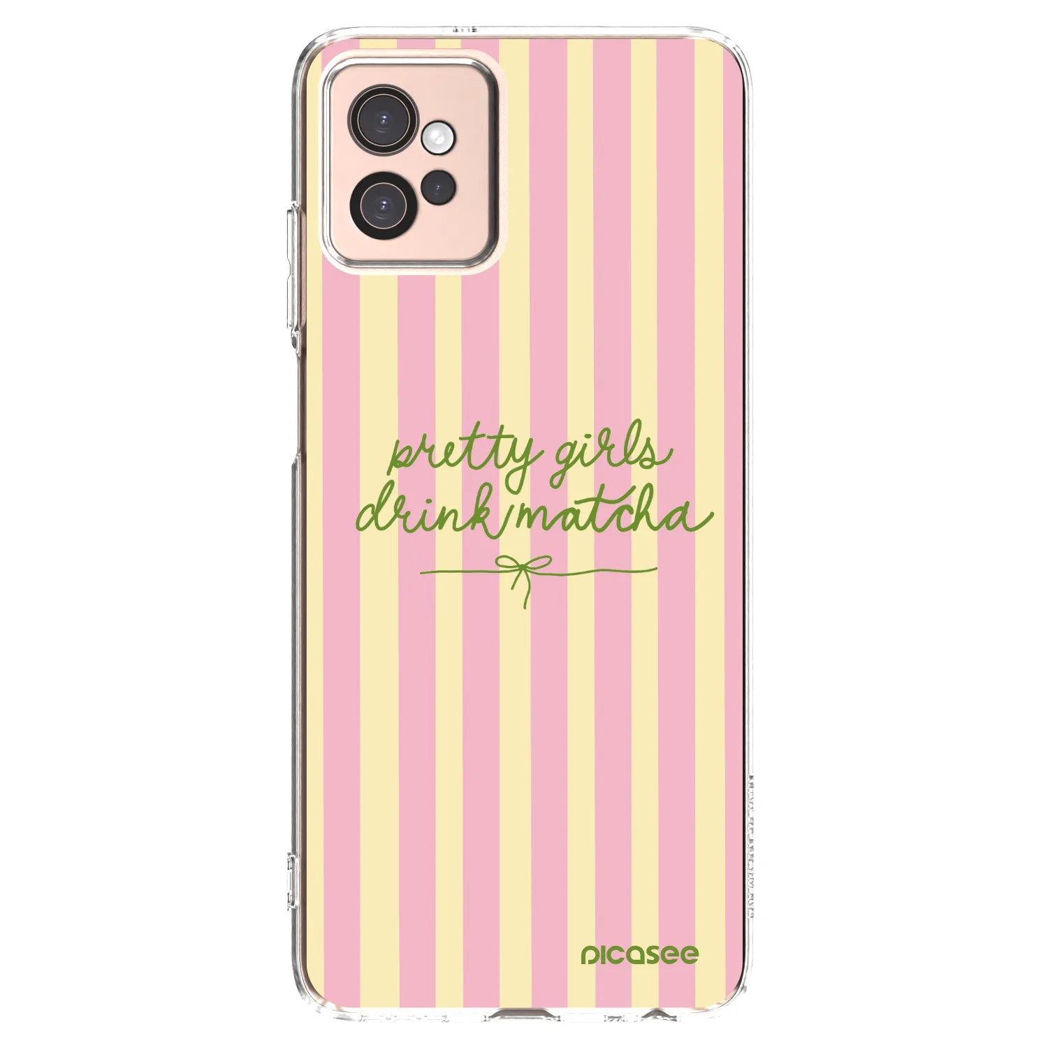Picasee Motorola Moto G32 Hülle - Transparentes Silikon - Pretty matcha