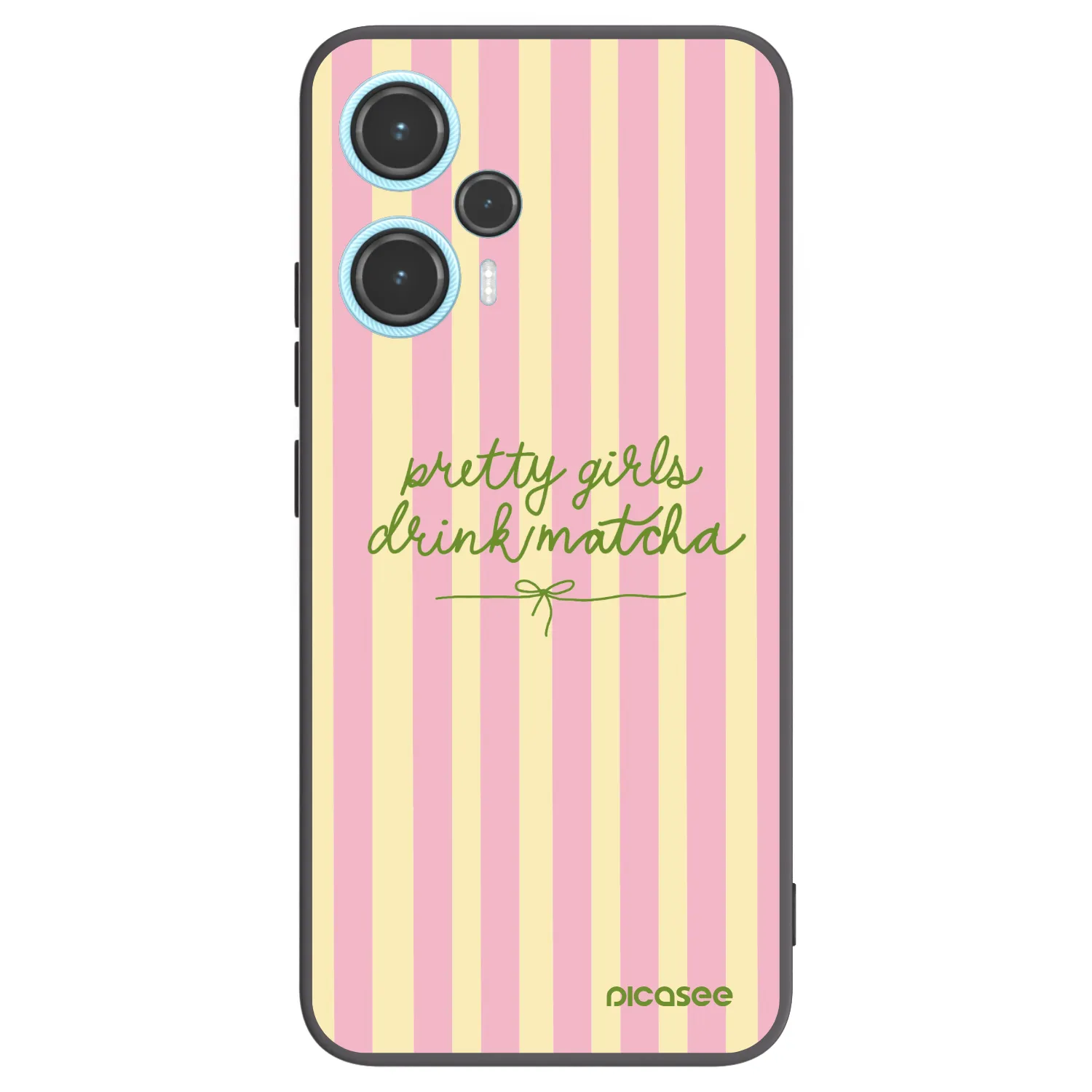 Picasee Xiaomi Poco F5 Hülle - Schwarzes Silikon - Pretty matcha