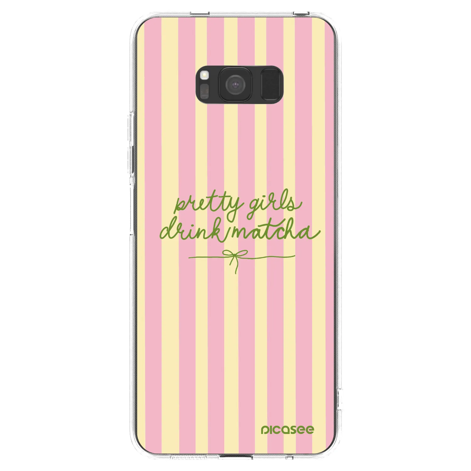 Picasee Samsung Galaxy S8 G950F Hülle - Transparentes Silikon - Pretty matcha