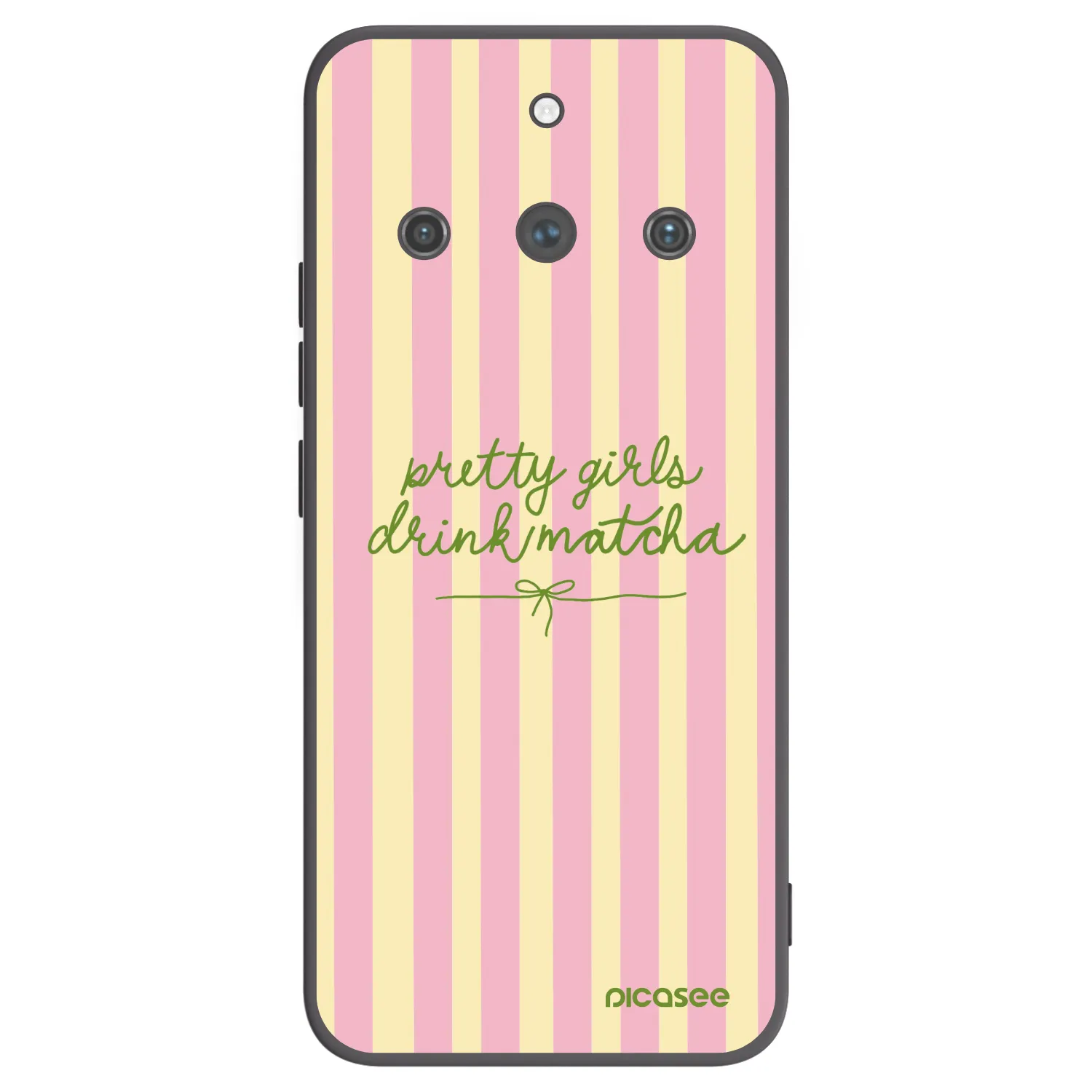 Picasee Realme 11 Pro+ Hülle - Schwarzes Silikon - Pretty matcha