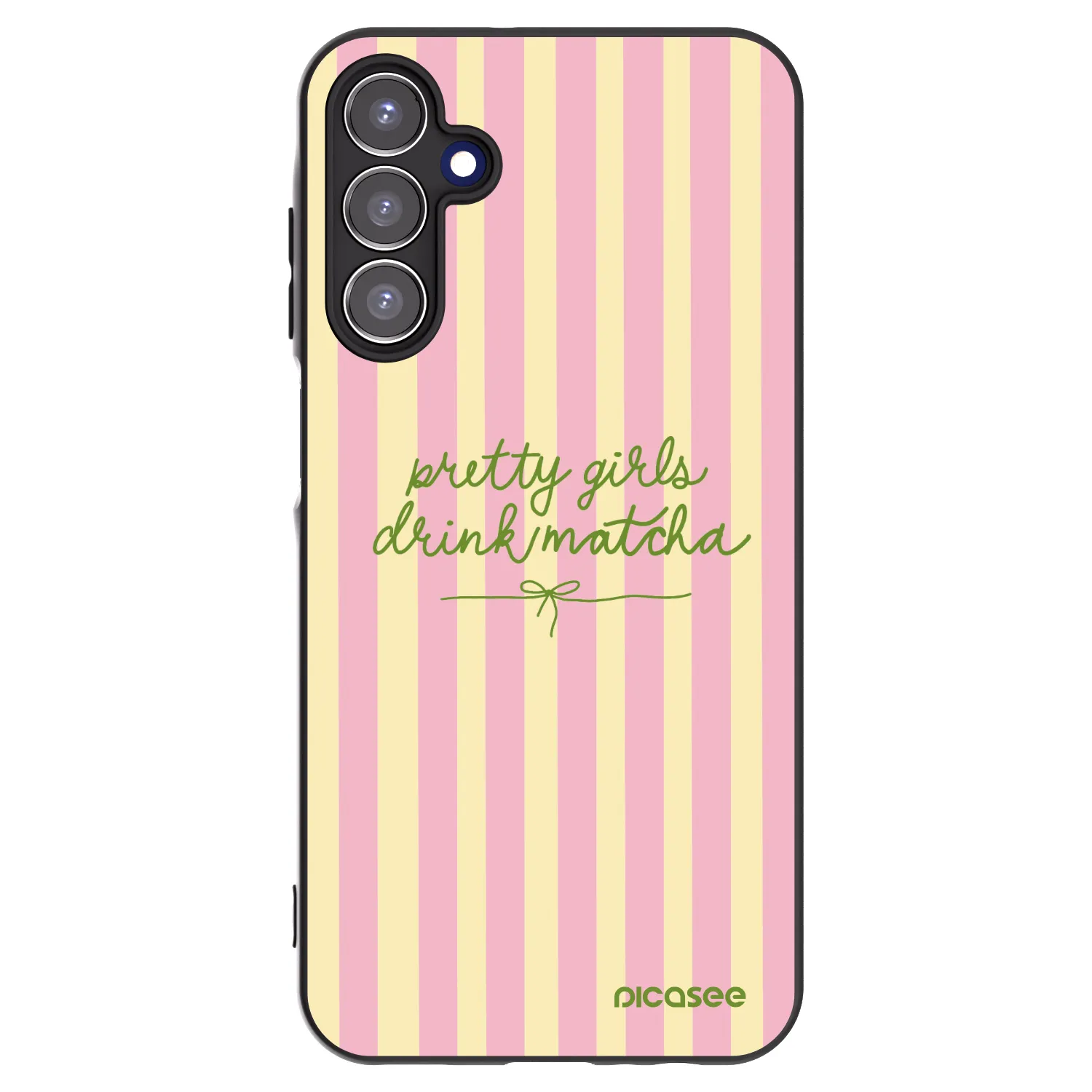 Picasee Samsung Galaxy A15 A156B 5G Hülle - Schwarzes Silikon - Pretty matcha