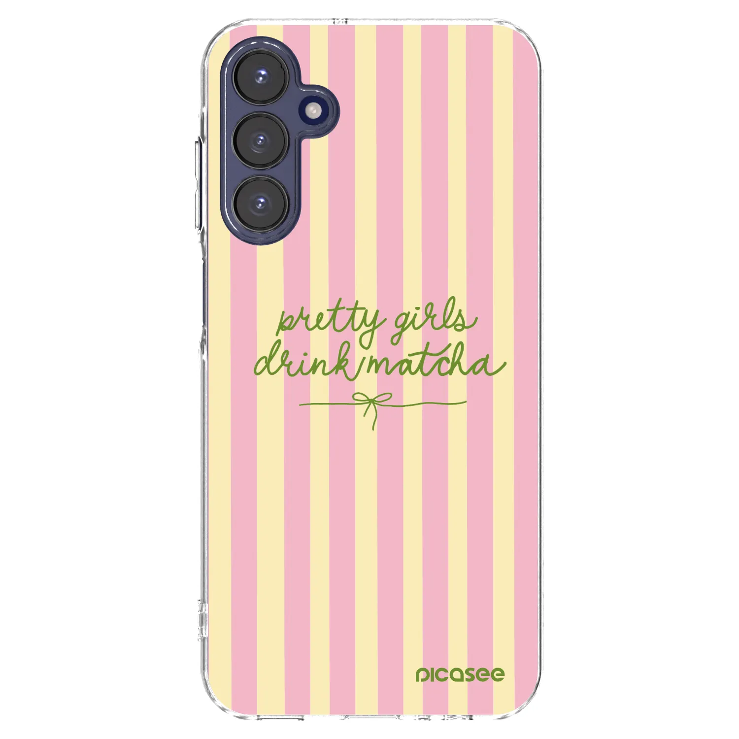 Picasee Samsung Galaxy A15 A155F 4G Hülle - Transparentes Silikon - Pretty matcha