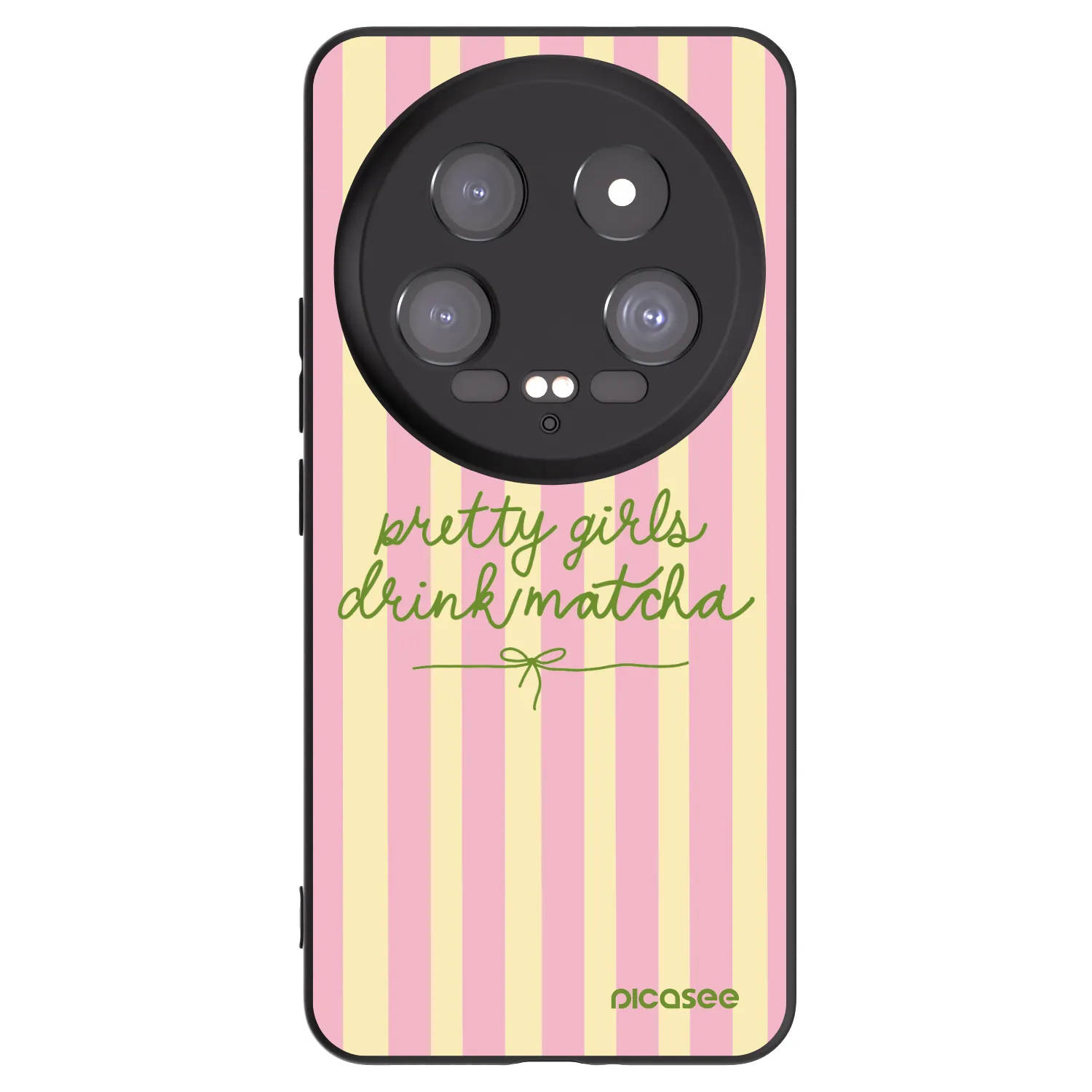 Picasee Xiaomi 14 Ultra Hülle - Schwarzes Silikon - Pretty matcha