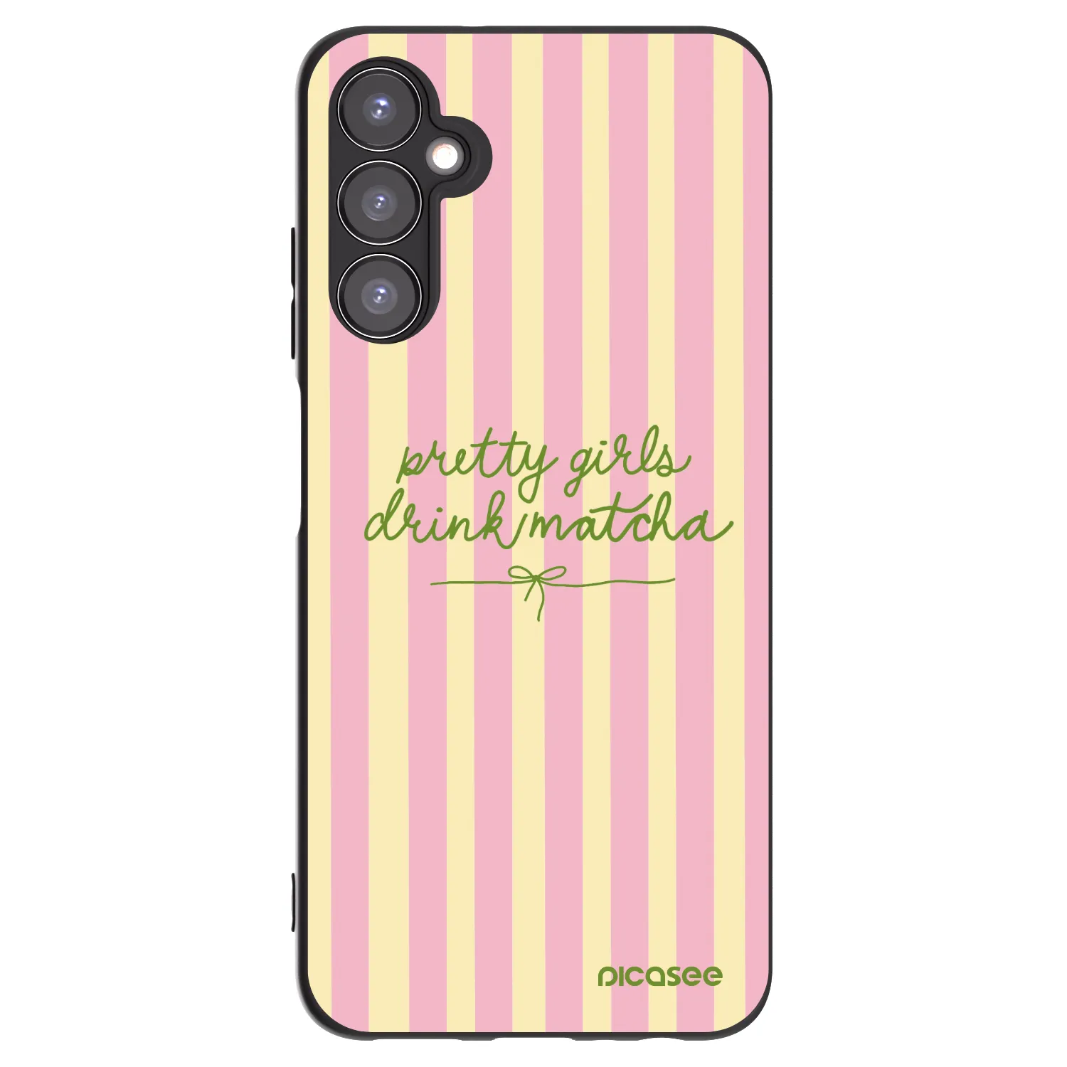 Picasee Samsung Galaxy A05s A057G Hülle - Schwarzes Silikon - Pretty matcha