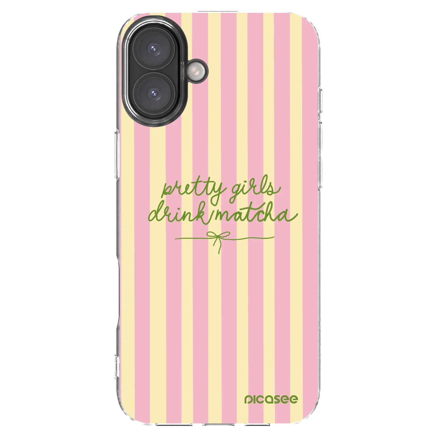 Picasee Apple iPhone 16 Plus Hülle - Transparentes Silikon - Pretty matcha