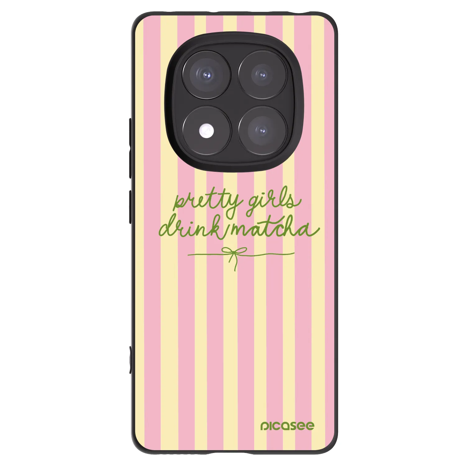 Picasee Xiaomi Redmi Note 14 Pro+ 5G Hülle - Schwarzes Silikon - Pretty matcha