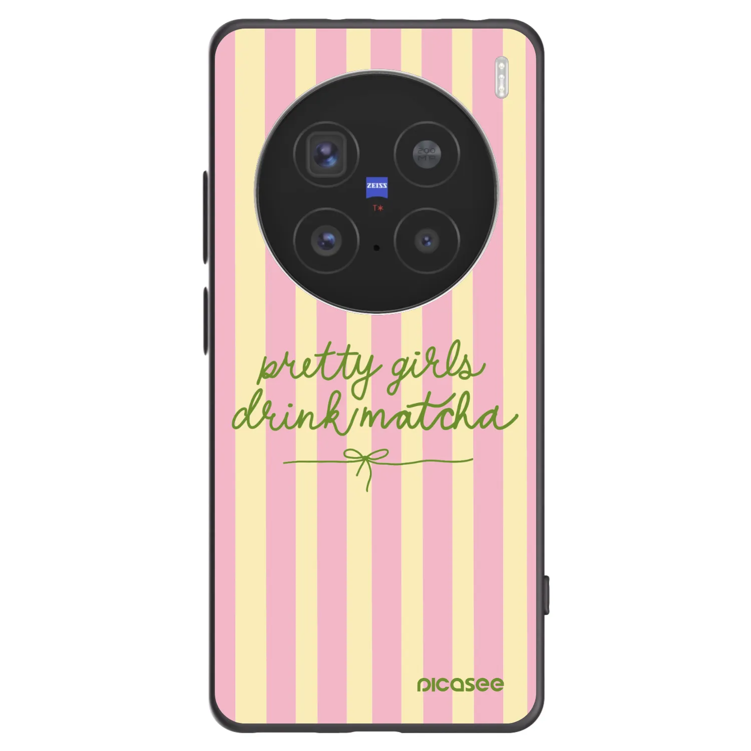 Picasee Vivo X200 Pro Hülle - Schwarzes Silikon - Pretty matcha