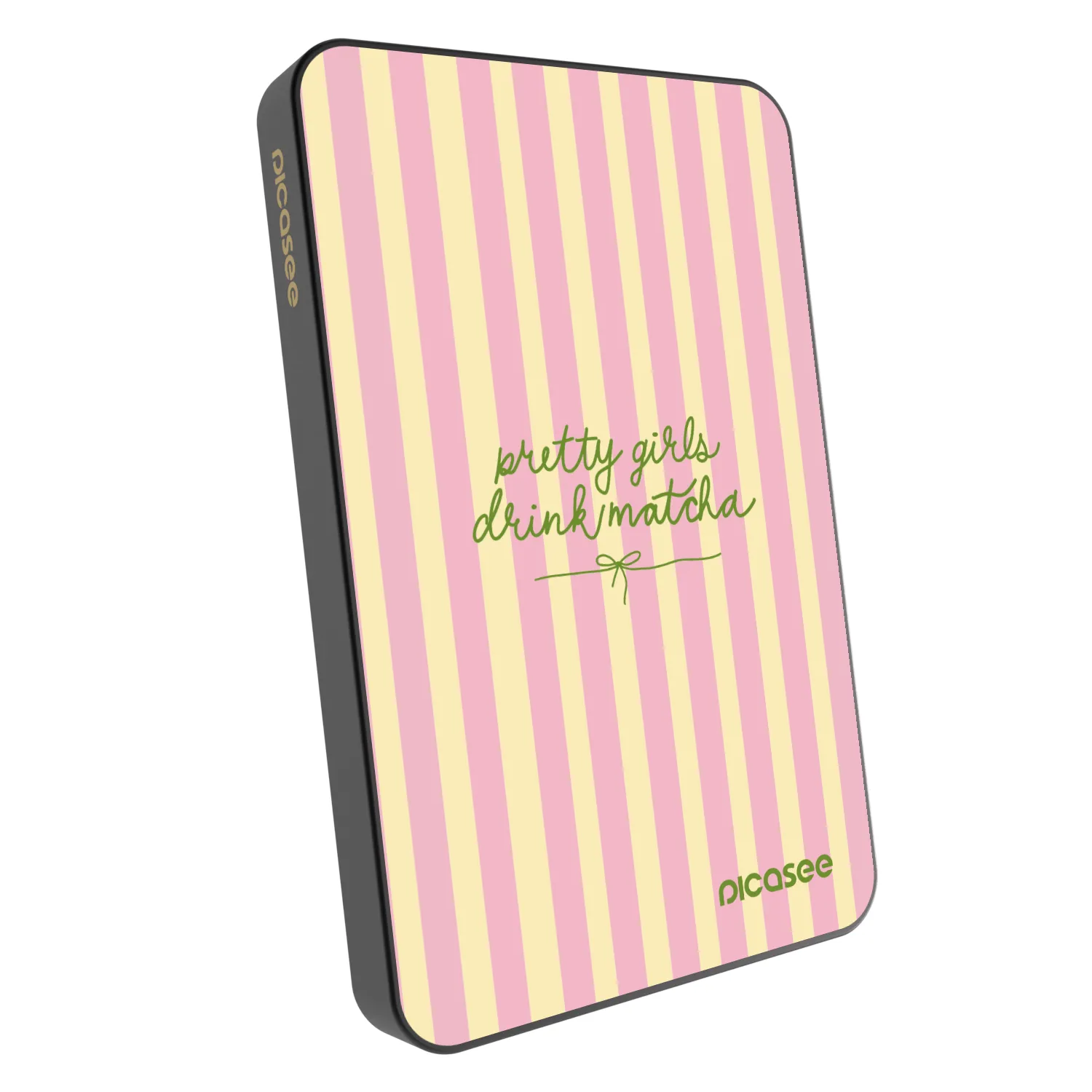 Picasee Powerbank mit MagSafe 5 000 mAh Grau - Pretty matcha