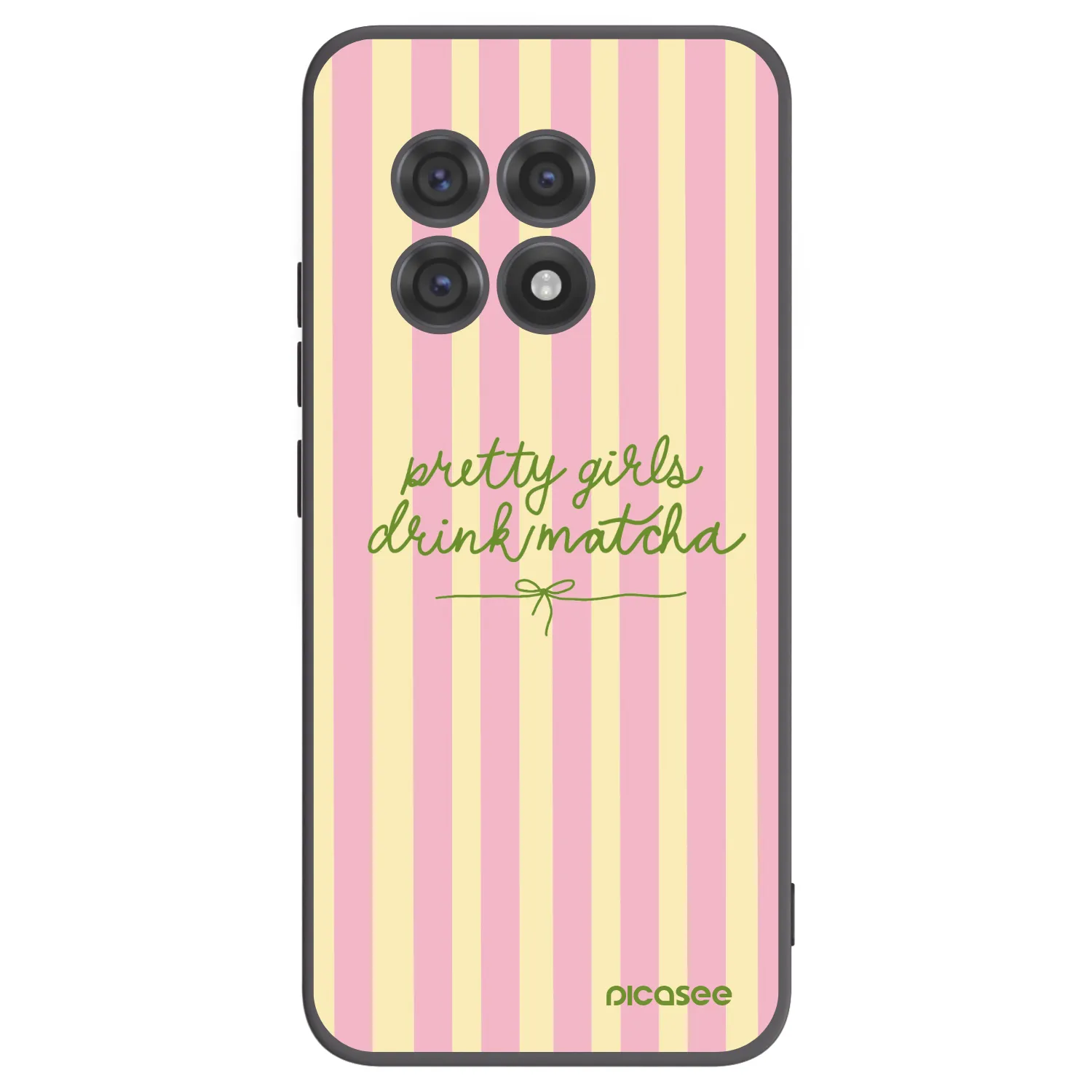 Picasee OnePlus 13R 5G Hülle - Schwarzes Silikon - Pretty matcha