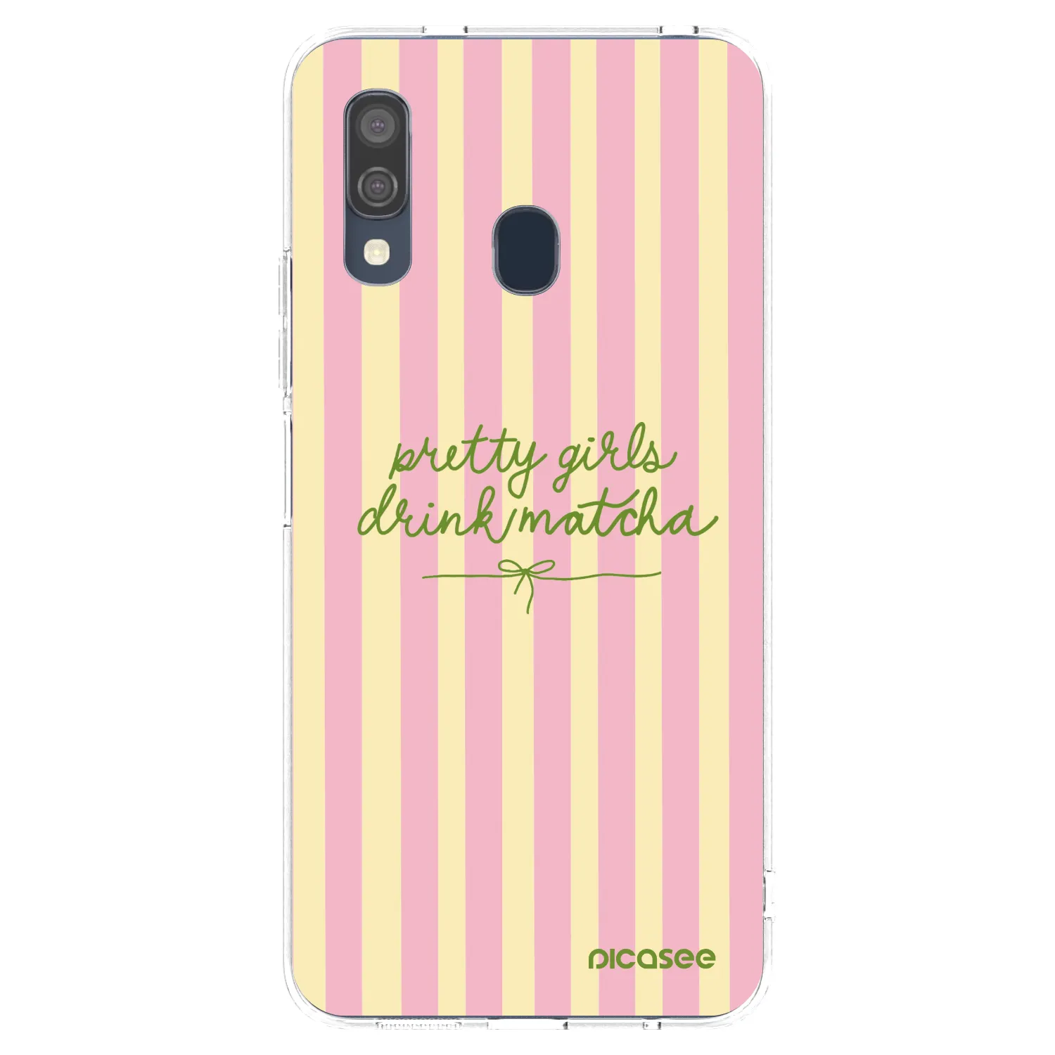 Picasee Samsung Galaxy A40 A405F Hülle - Transparentes Silikon - Pretty matcha