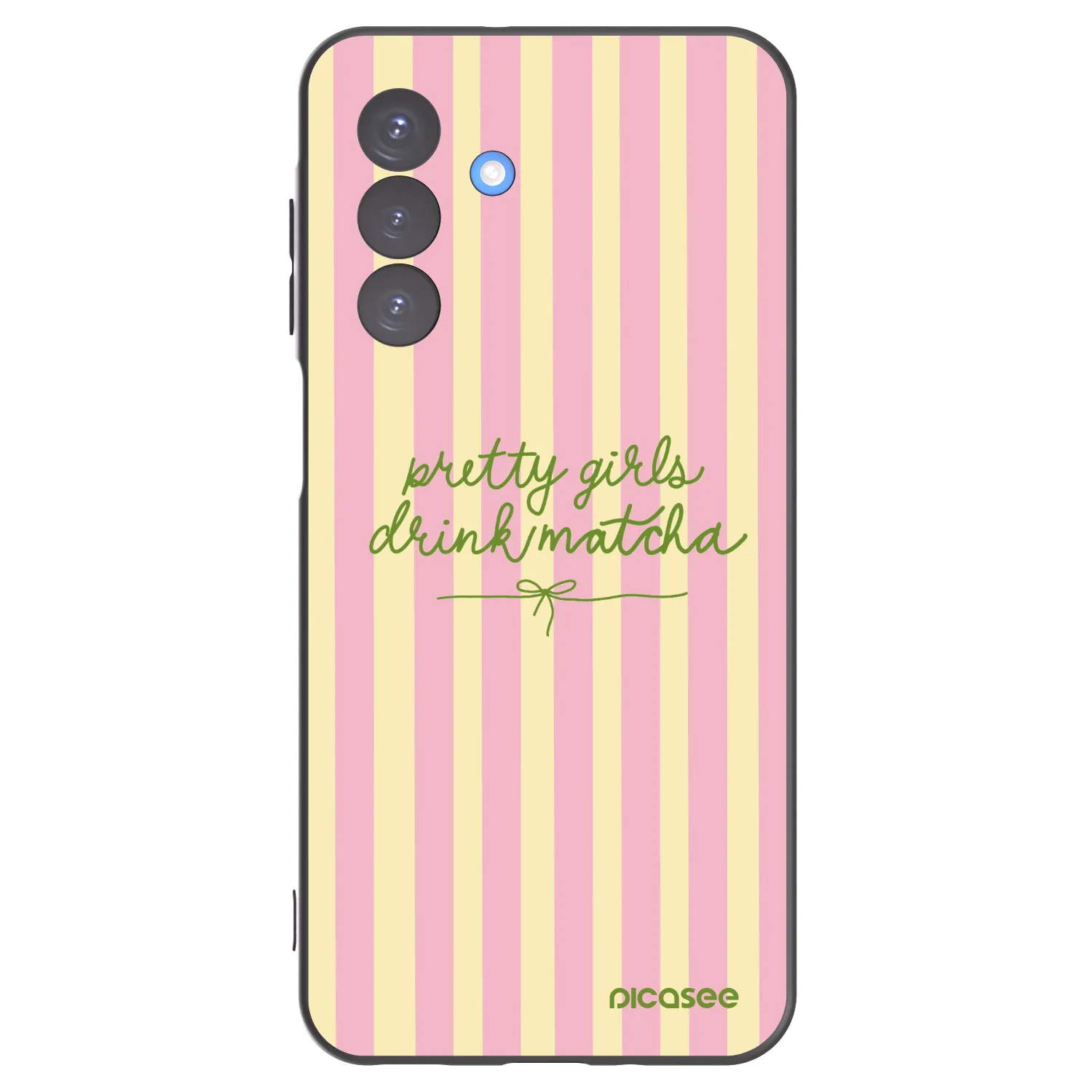 Picasee Samsung Galaxy A17 5G Hülle - Schwarzes Silikon - Pretty matcha