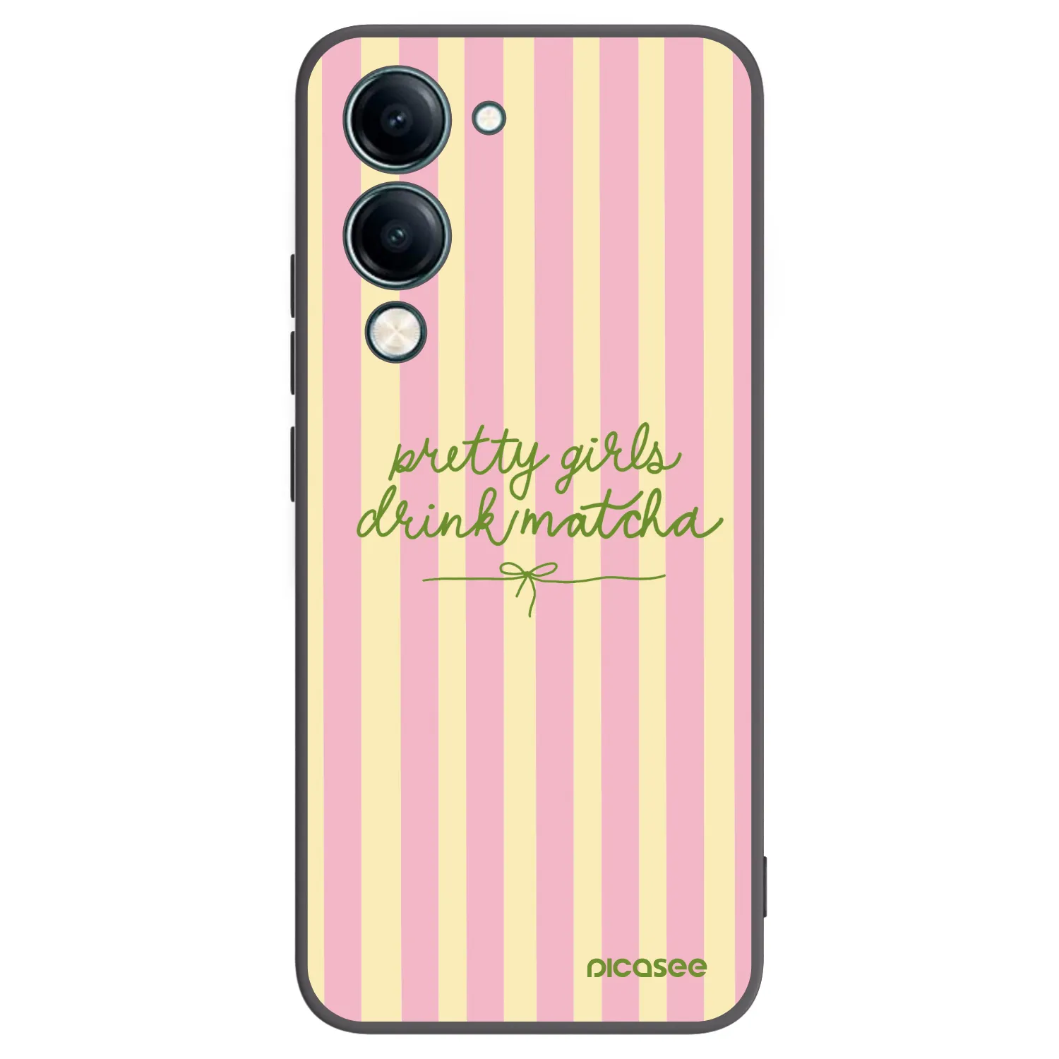 Picasee Vivo Y29s 5G Hülle - Schwarzes Silikon - Pretty matcha