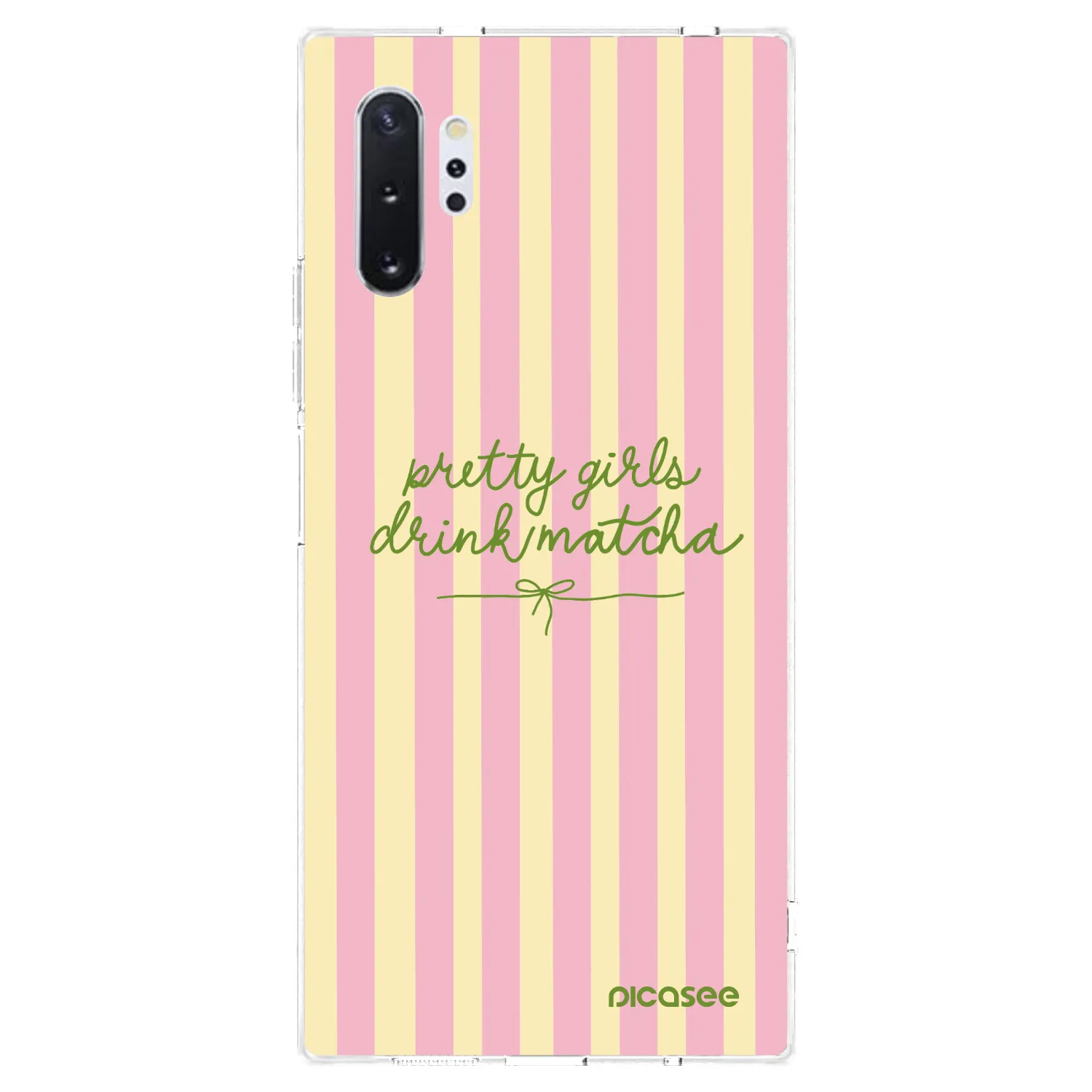 Picasee Samsung Galaxy Note 10+ N975F Hülle - Transparentes Silikon - Pretty matcha