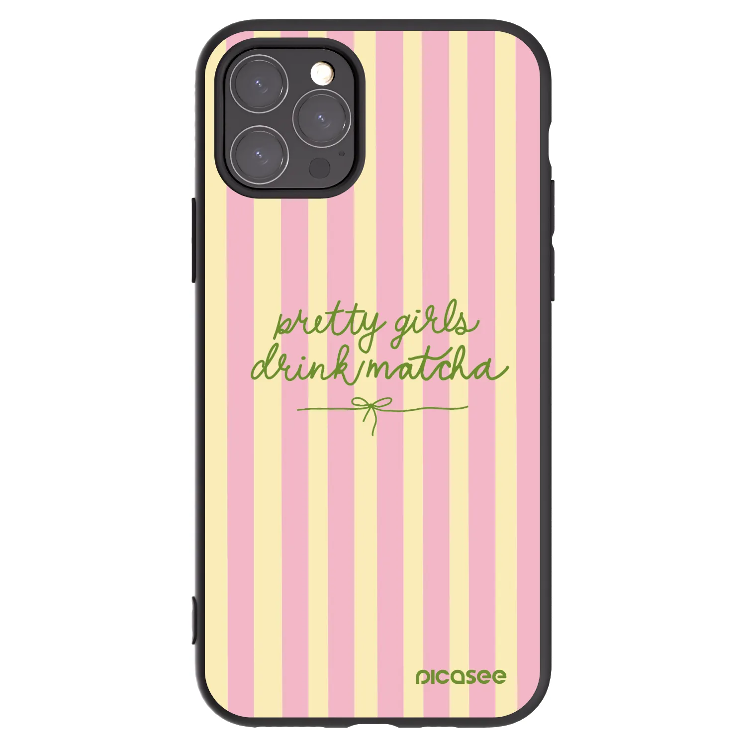 Picasee Apple iPhone 11 Pro Hülle - Schwarzes Silikon - Pretty matcha