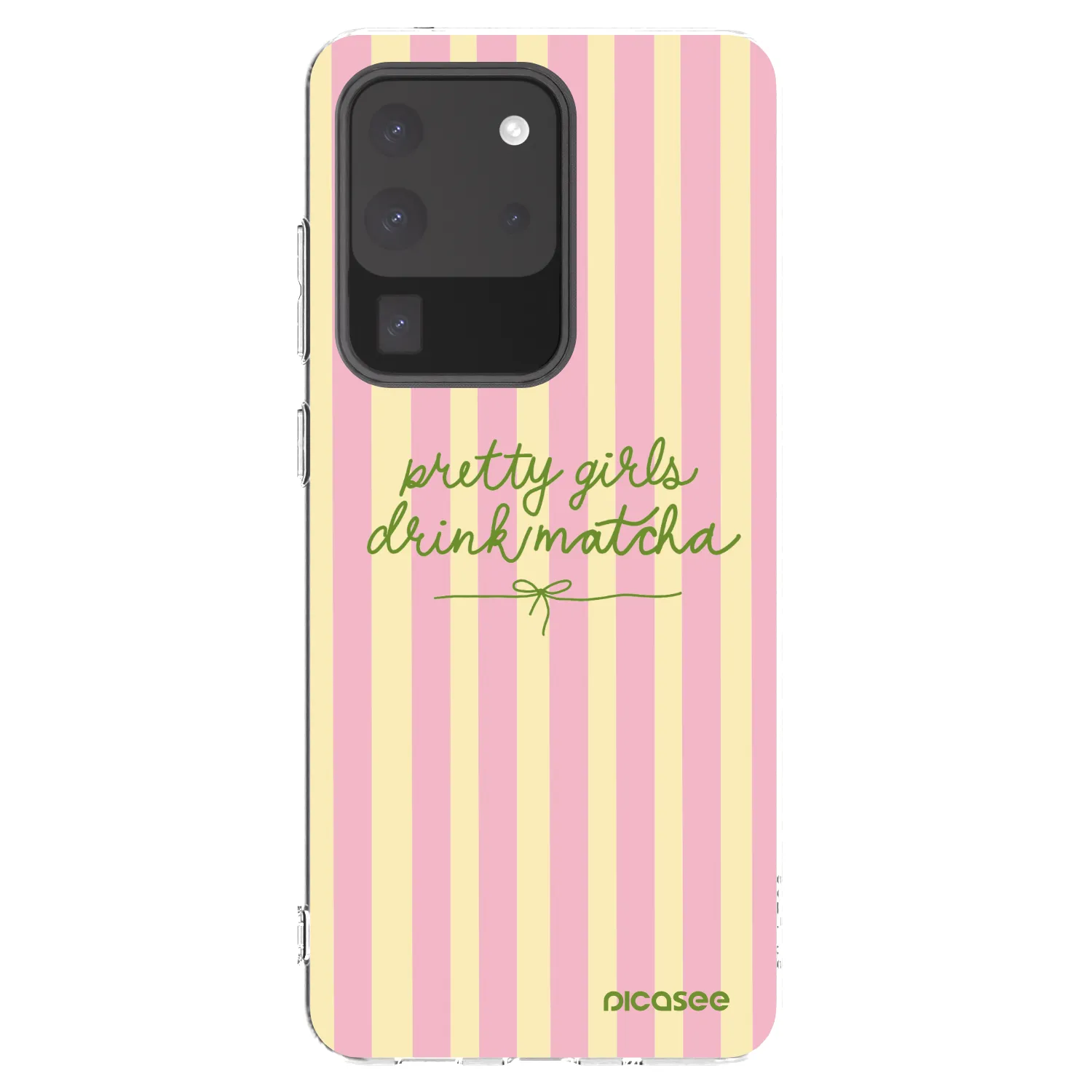 Picasee Samsung Galaxy S20 Ultra 5G G988F Hülle - Transparentes Silikon - Pretty matcha