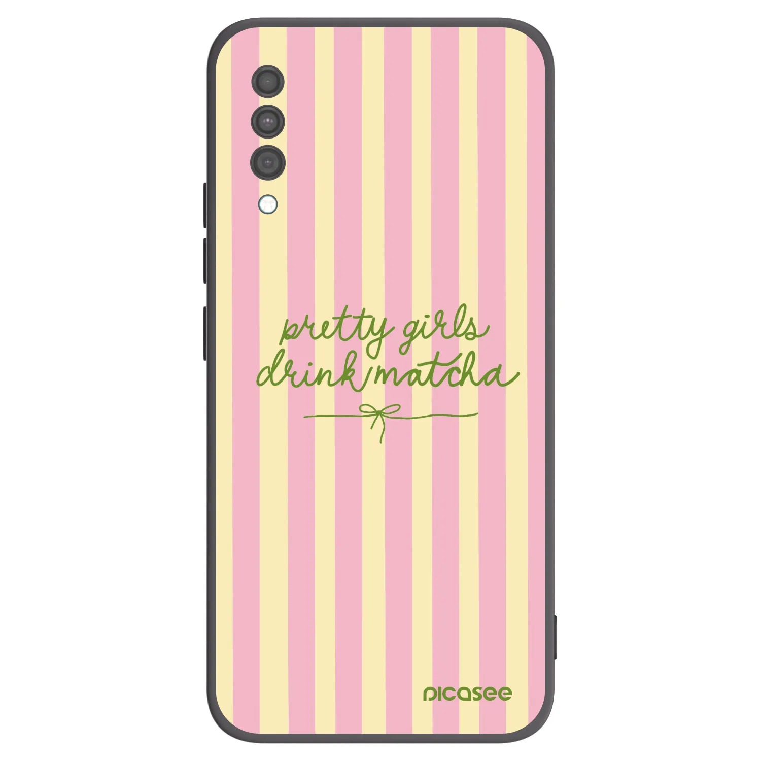 Picasee Samsung Galaxy A30s A307F Hülle - Schwarzes Silikon - Pretty matcha