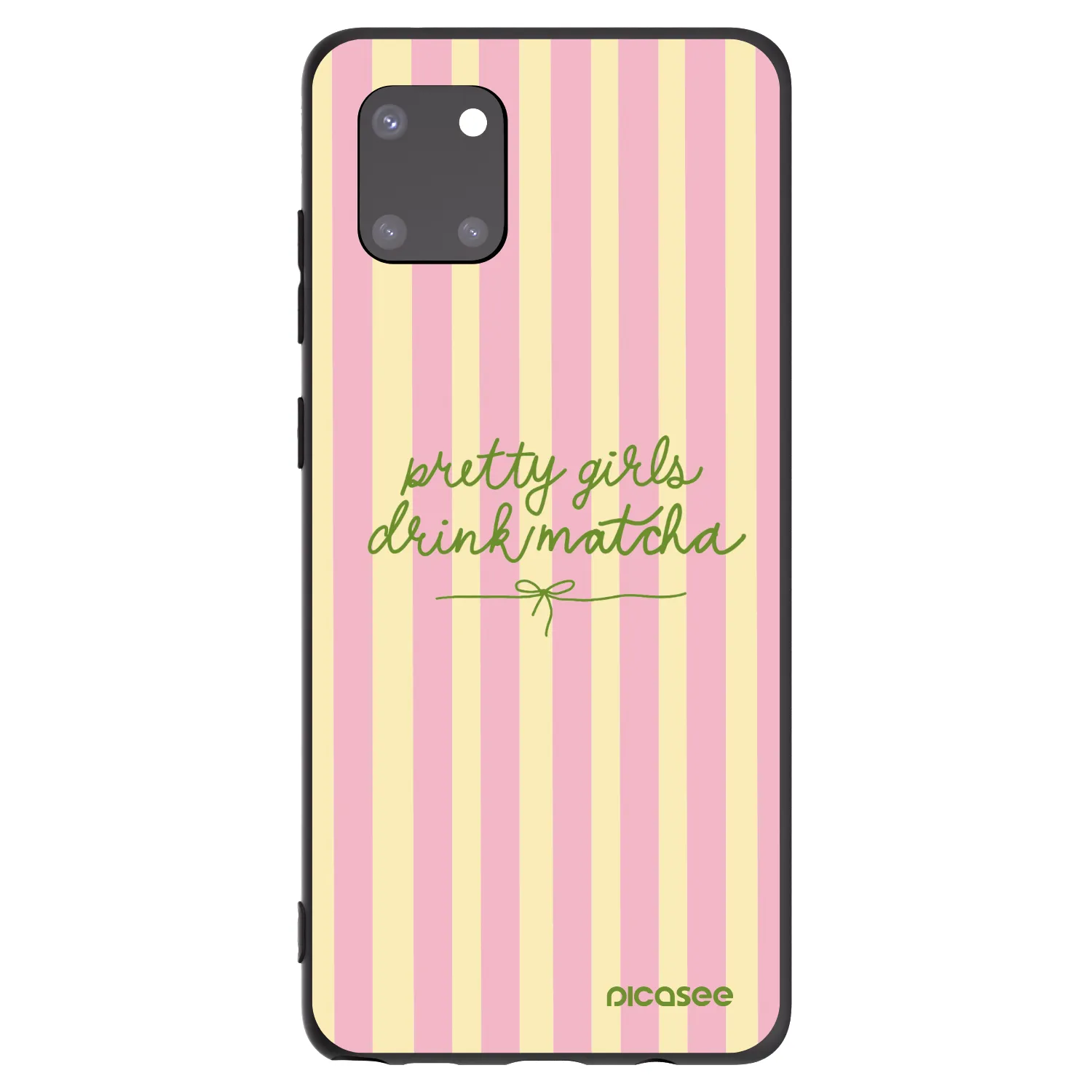 Picasee Samsung Galaxy Note 10 Lite N770F Hülle - Schwarzes Silikon - Pretty matcha