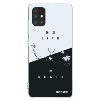 Picasee Samsung Galaxy M51 M515F Hülle - Transparentes Silikon - Lebendig - Tot
