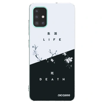 Picasee Samsung Galaxy M31s Hülle - Transparentes Silikon - Lebendig - Tot