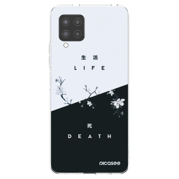 Picasee Samsung Galaxy A42 A426B Hülle - Transparentes Silikon - Lebendig - Tot
