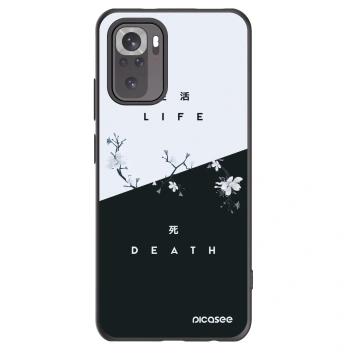 Picasee Xiaomi Redmi Note 10S Hülle - Schwarzes Silikon - Lebendig - Tot