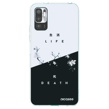 Picasee Xiaomi Redmi Note 10 5G Hülle - Transparentes Silikon - Lebendig - Tot
