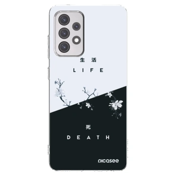Picasee Samsung Galaxy A52s 5G A528B Hülle - Transparentes Silikon - Lebendig - Tot