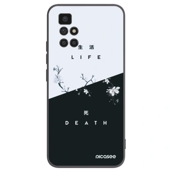 Picasee Xiaomi Redmi 10 Hülle - Schwarzes Silikon - Lebendig - Tot