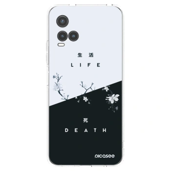 Picasee Vivo Y33s Hülle - Transparentes Silikon - Lebendig - Tot