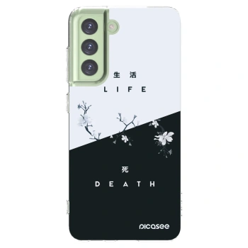 Picasee Samsung Galaxy S21 FE 5G Hülle - Transparentes Silikon - Lebendig - Tot