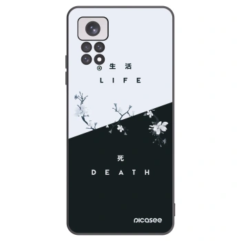 Picasee Xiaomi Redmi Note 11 Hülle - Schwarzes Silikon - Lebendig - Tot
