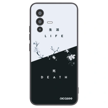 Picasee Vivo V23 5G Hülle - Schwarzes Silikon - Lebendig - Tot