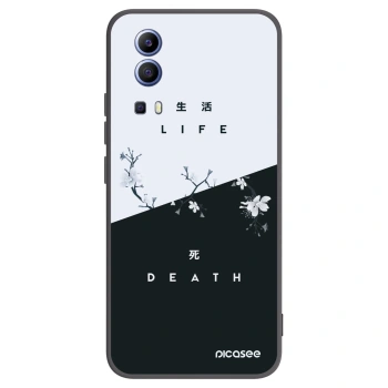Picasee Vivo Y52 5G Hülle - Schwarzes Silikon - Lebendig - Tot