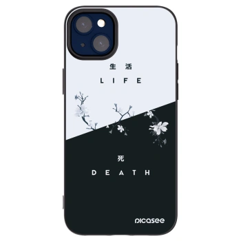 Picasee Apple iPhone 14 Plus Hülle - Schwarzes Silikon - Lebendig - Tot