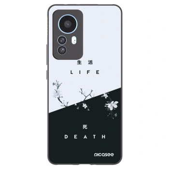 Picasee Xiaomi 12T Pro Hülle - Schwarzes Silikon - Lebendig - Tot